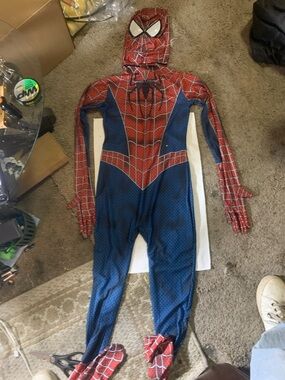 Kids Ultimate Spider-Man Superhero Hooded Jumpsuit Costume